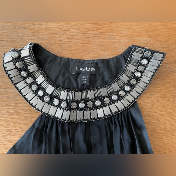 Bebe Cocktail Dress - Black, XS - Picture 3 of 4